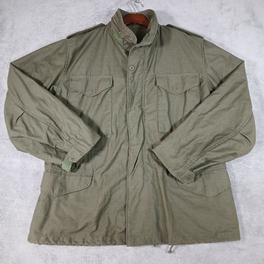 US Army Field Coat Jacket Mens M Cold Weather Short M-65 OG-107 Green